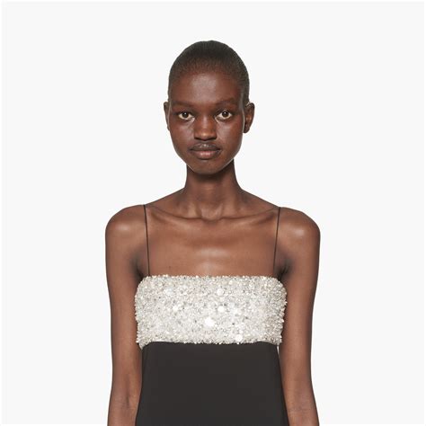 miu miu embellished faille cady dress|Black Embroidered Faille Cady Mini.